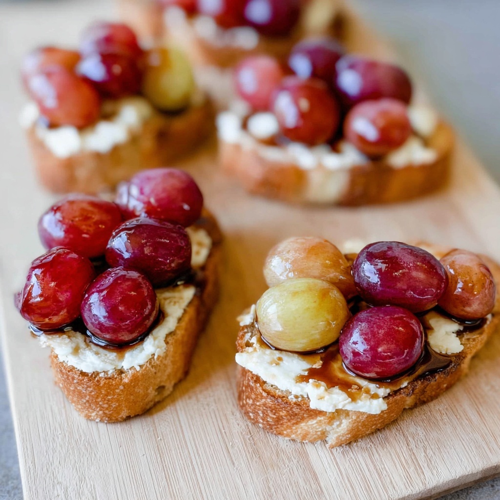 Roasted Grape Crostinis Recipe - Recipe Image