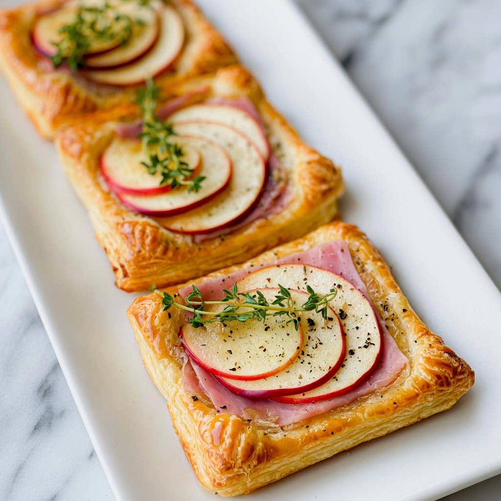 Ham & Gruyere Puff Pastry Tarts Recipe - Recipe Image