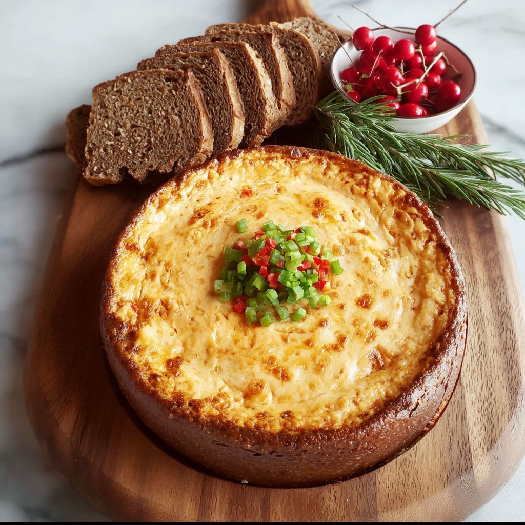 Savory Havarti and Sun-Dried Tomato Cheesecake Recipe - Recipe Image