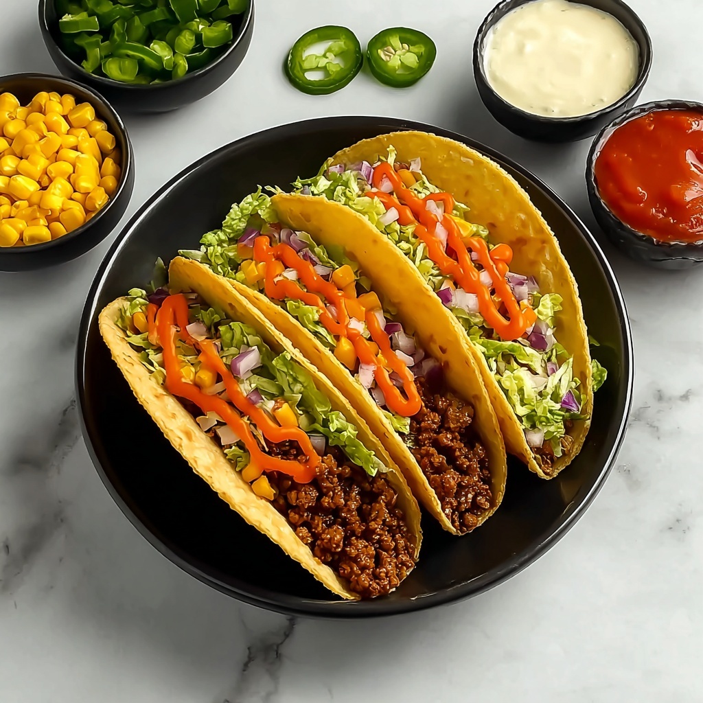 Smash Burger Tacos with Big Mac Sauce Recipe - Recipe Image
