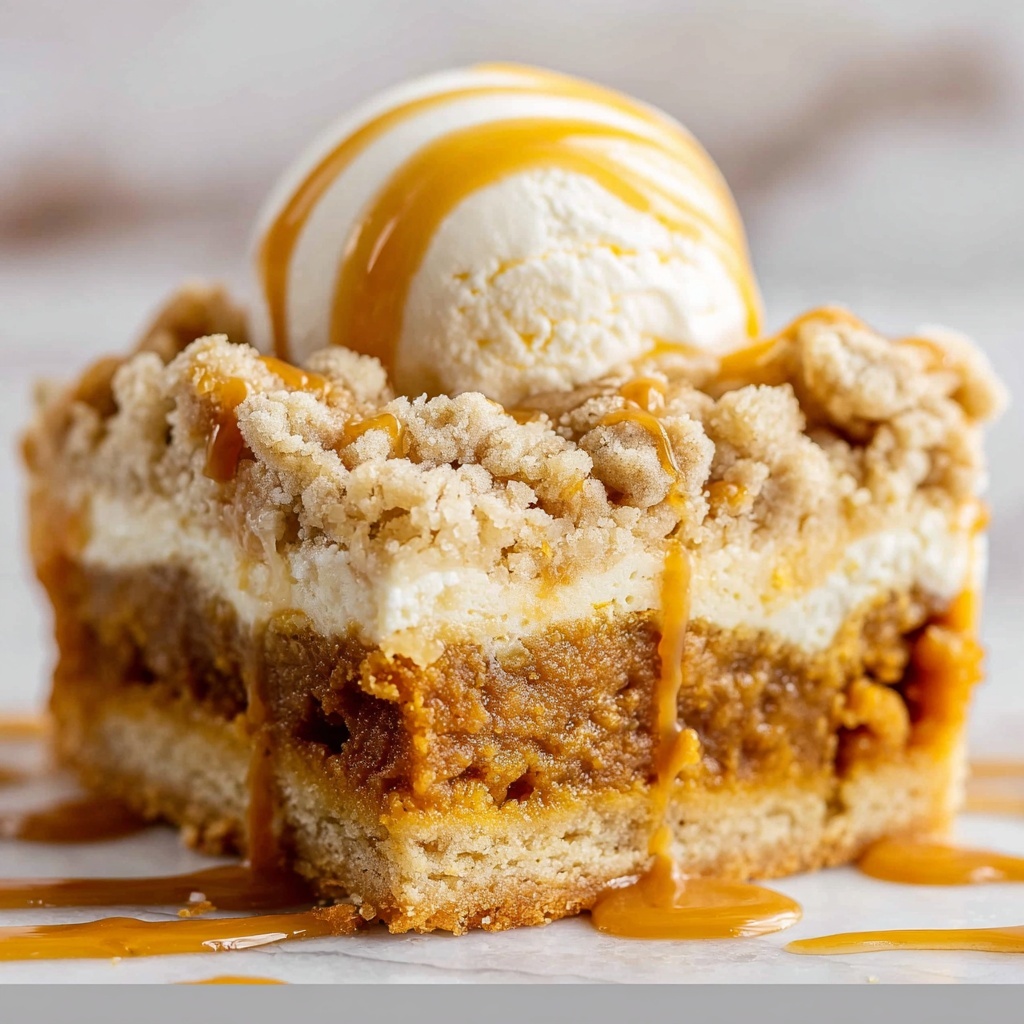 Pumpkin Pie Bars with Walnut Streusel Recipe - Recipe Image
