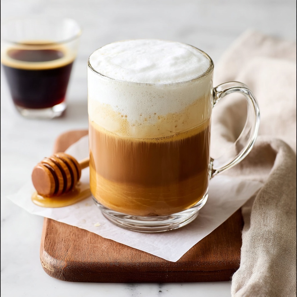 Honey Almond Milk Flat White (Hot) Recipe - Recipe Image