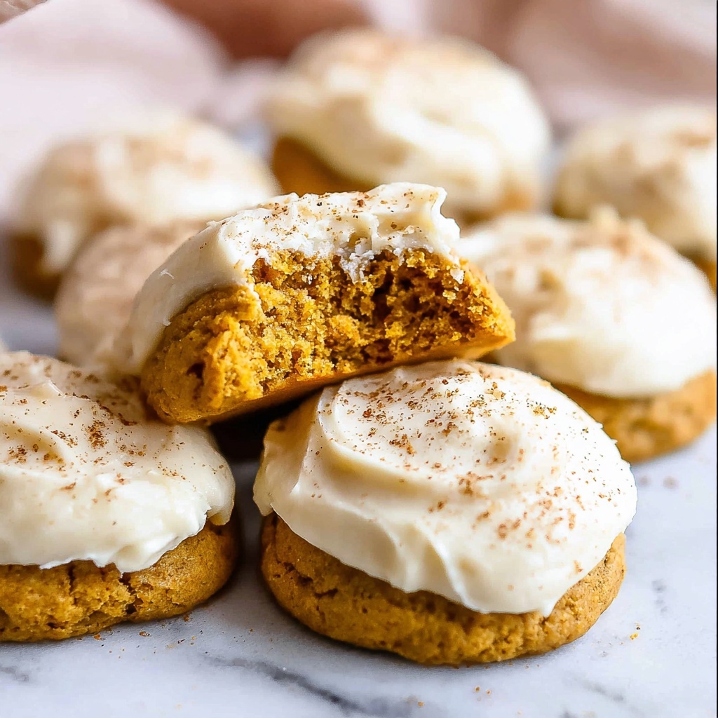 Pumpkin Cookies with Cream Cheese Frosting Recipe - Recipe Image