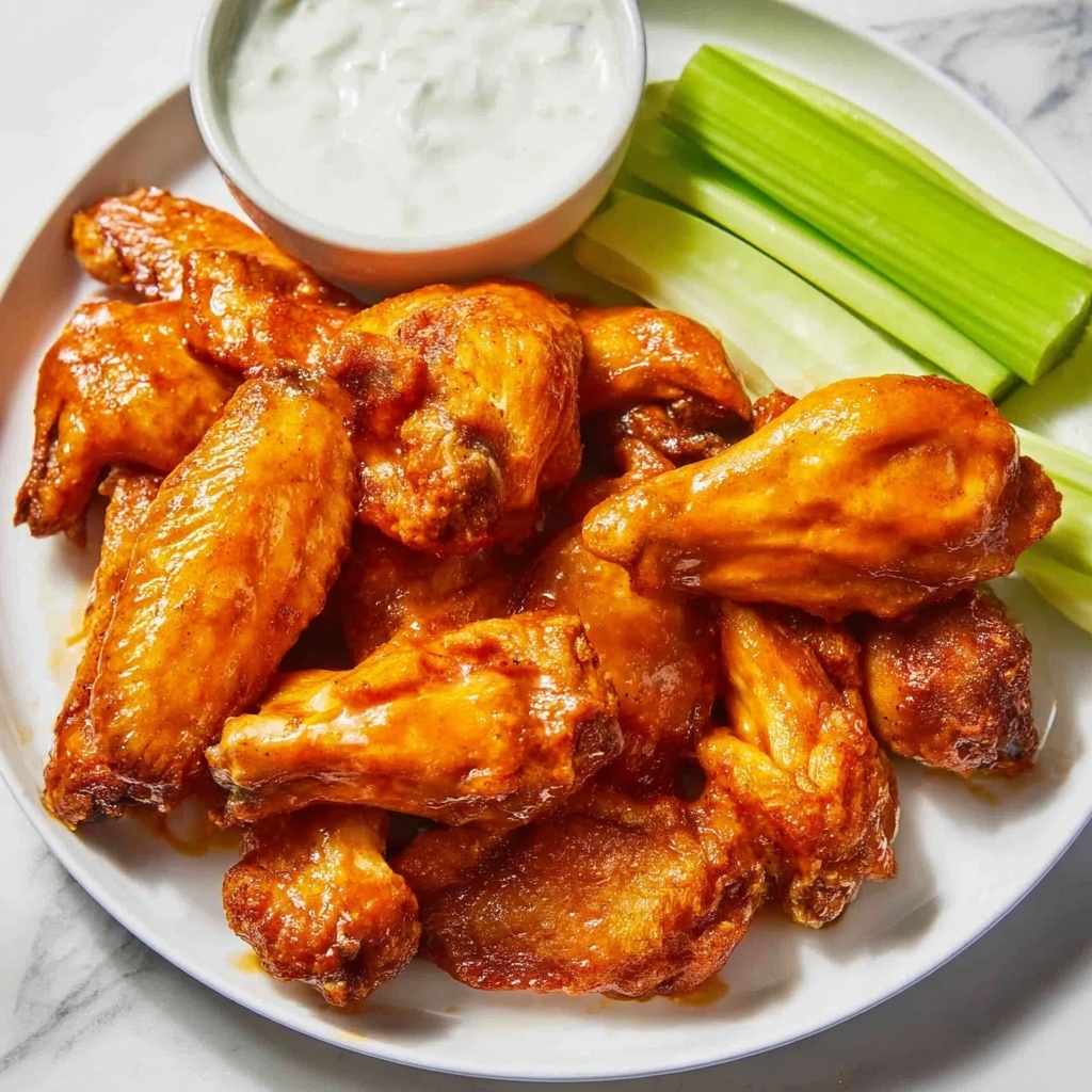 Crispy Oven-Baked Buffalo Wings Recipe - Recipe Image