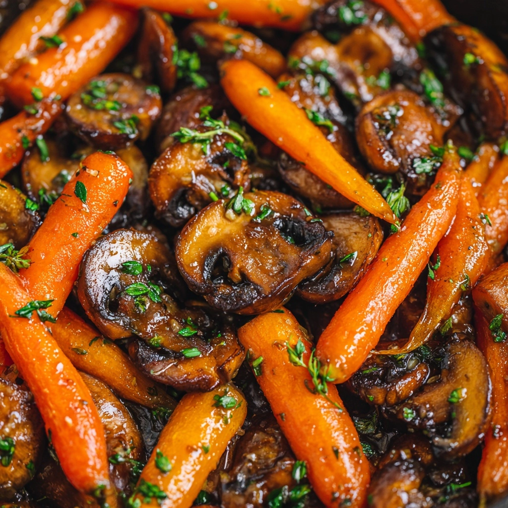 Pickled Shiitake Mushrooms and Carrots Recipe - Recipe Image