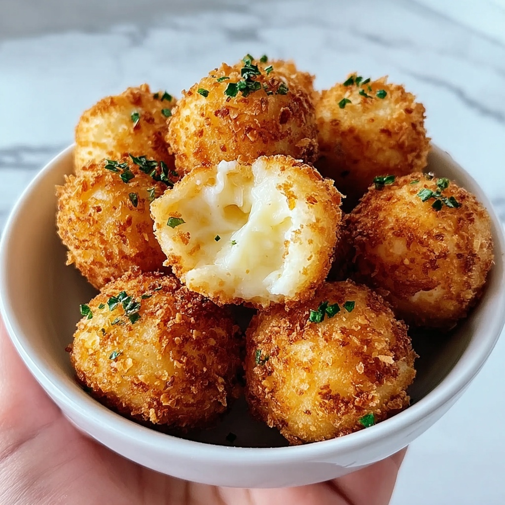 Air Fryer Cheesy Mashed Potato Balls Recipe - Recipe Image