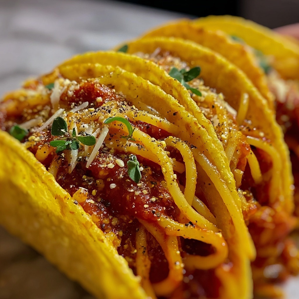 Spaghetti Tacos Recipe - Recipe Image