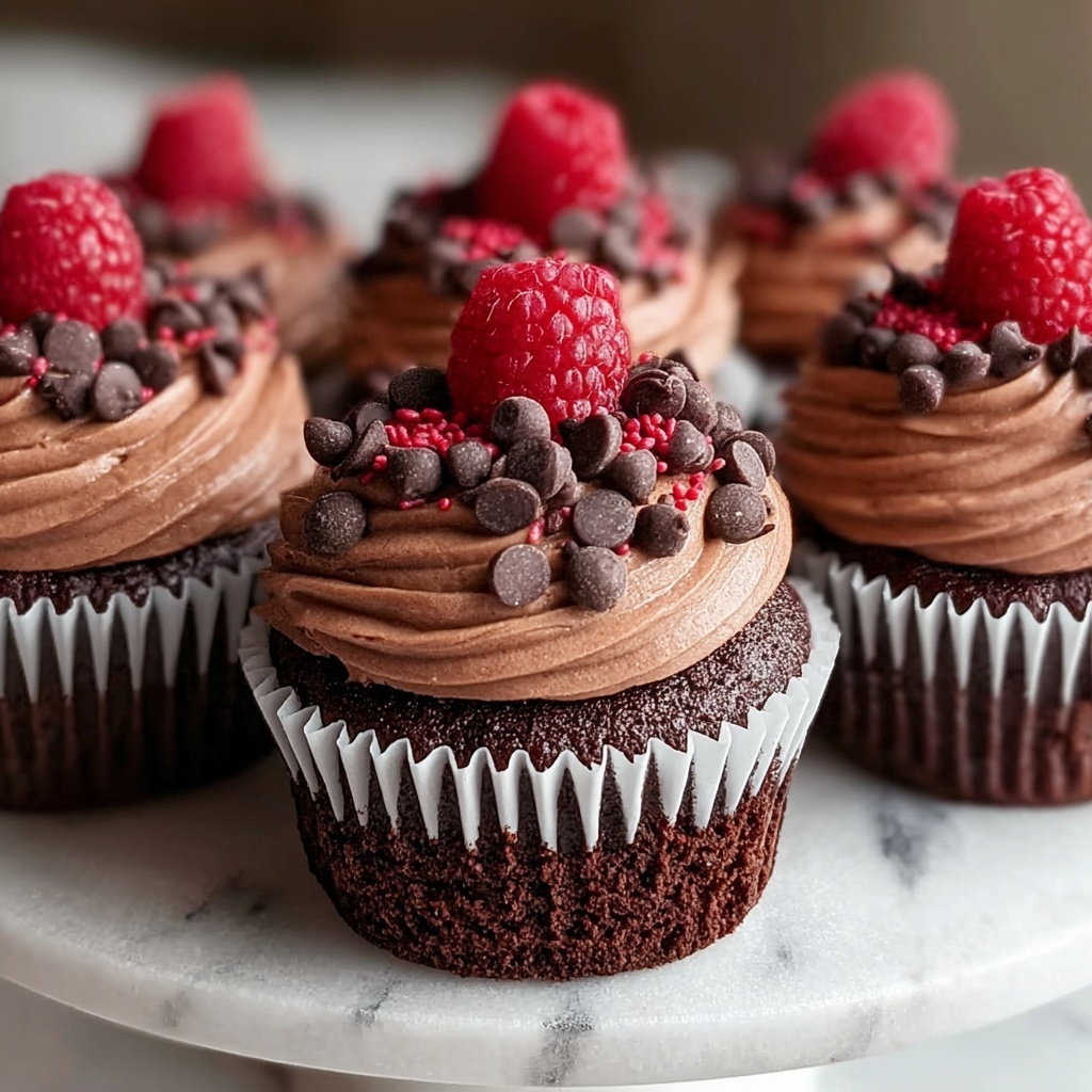 Decadent Raspberry Chocolate Lava Cupcakes Recipe - Recipe Image
