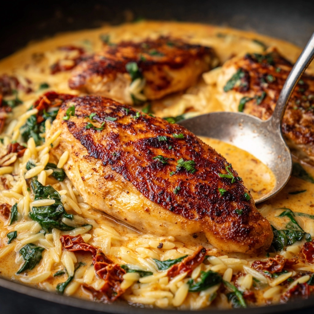 Marry Me Chicken Orzo {One Pot} Recipe - Recipe Image