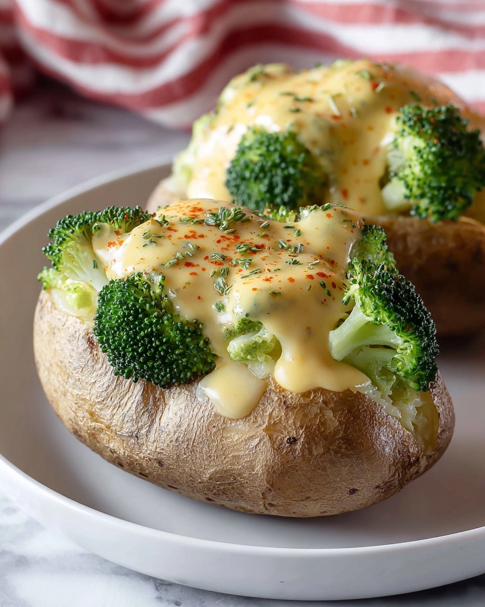 Broccoli Cheese Baked Potatoes Recipe - Recipe Image
