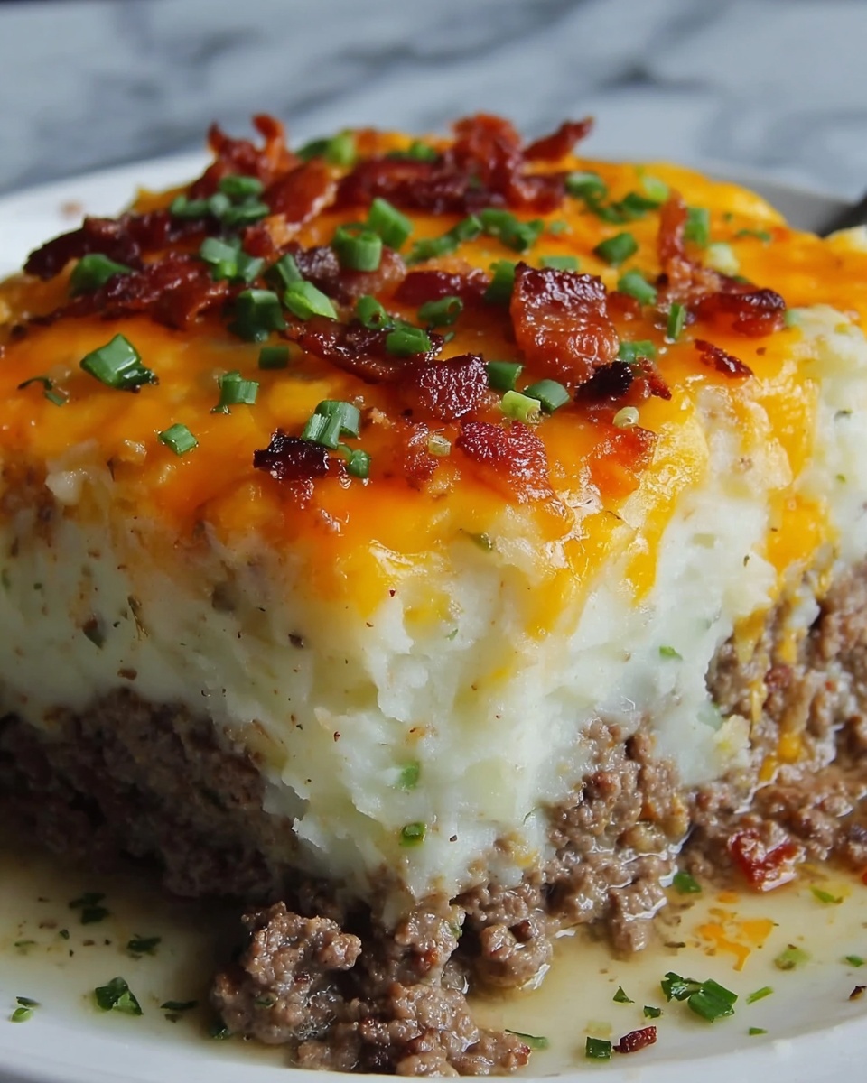 Loaded Potato & Meatloaf Casserole Recipe - Recipe Image