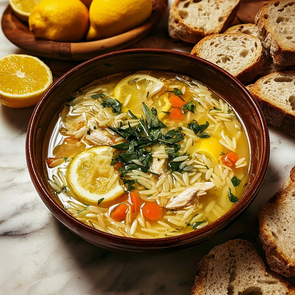 Lemon Chicken Orzo Soup Recipe - Recipe Image