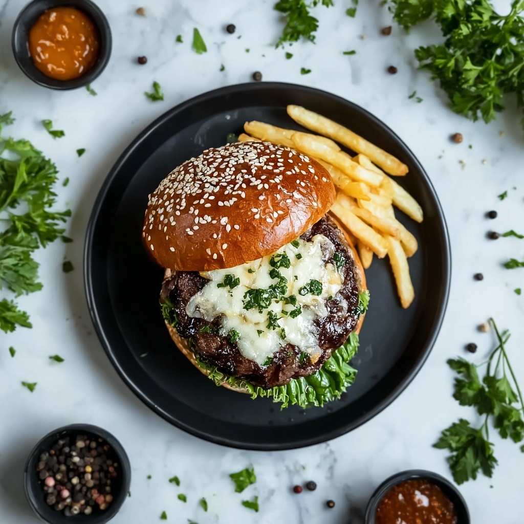 Garlic Double Steakburger Recipe - Recipe Image