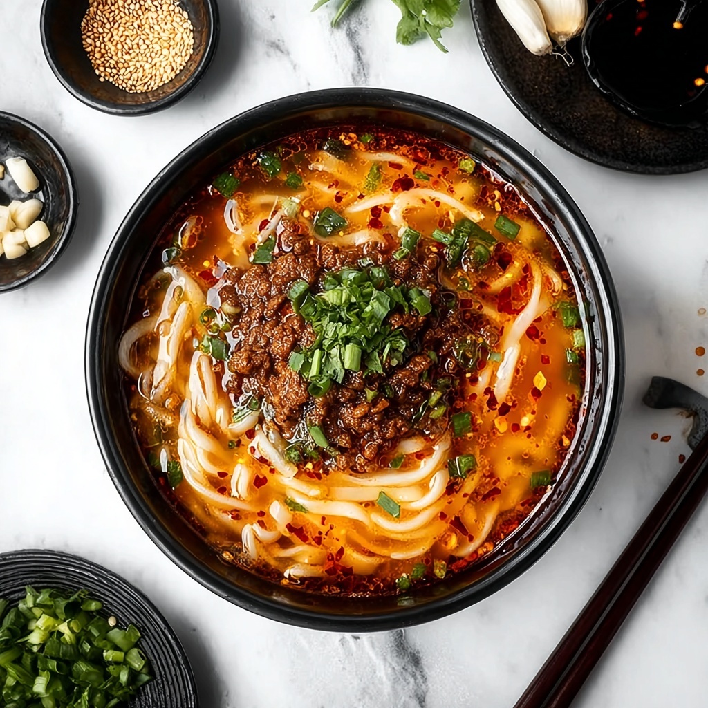 Spicy Korean Gochujang Beef Noodles Recipe - Recipe Image