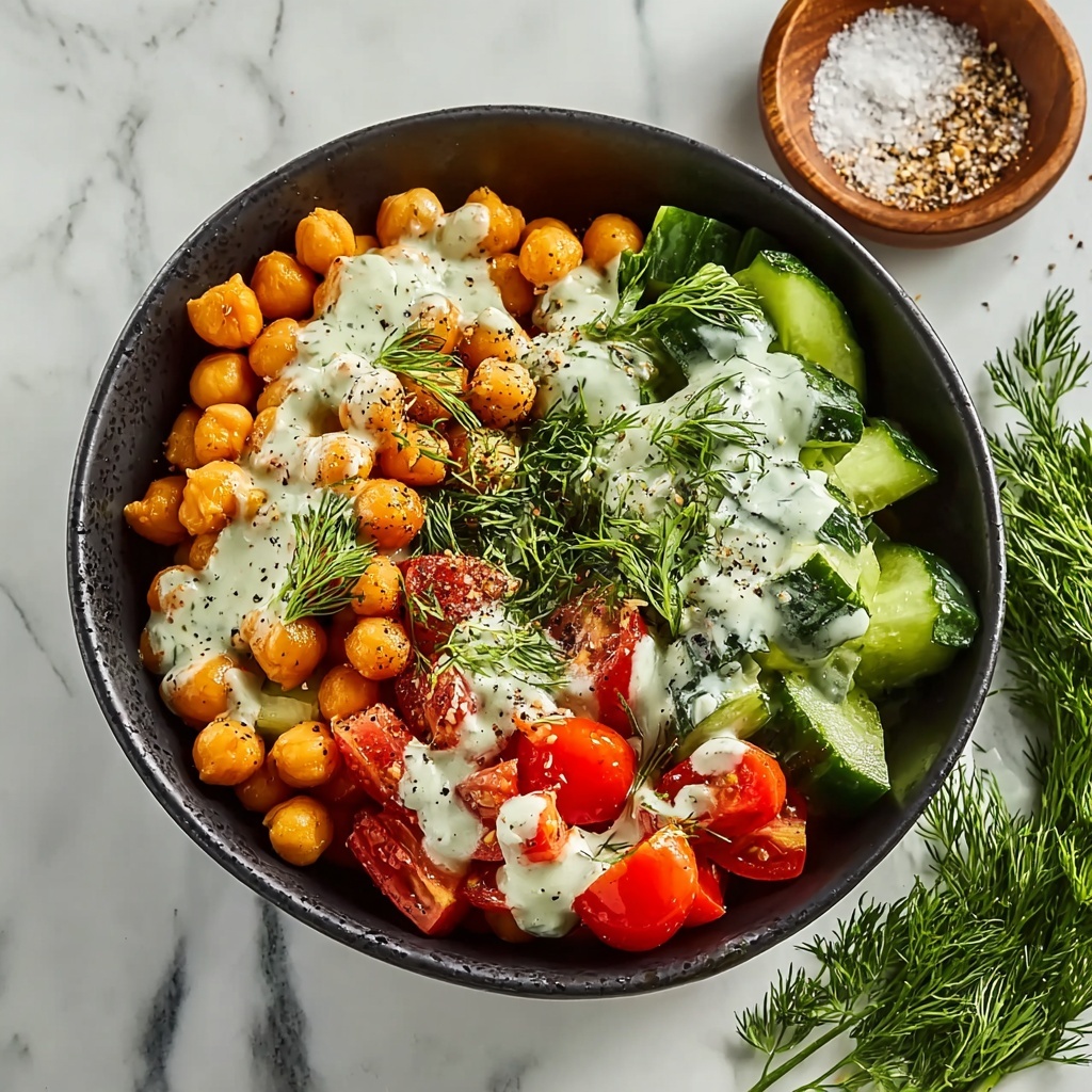 Tzatziki Chickpea Salad Recipe - Recipe Image