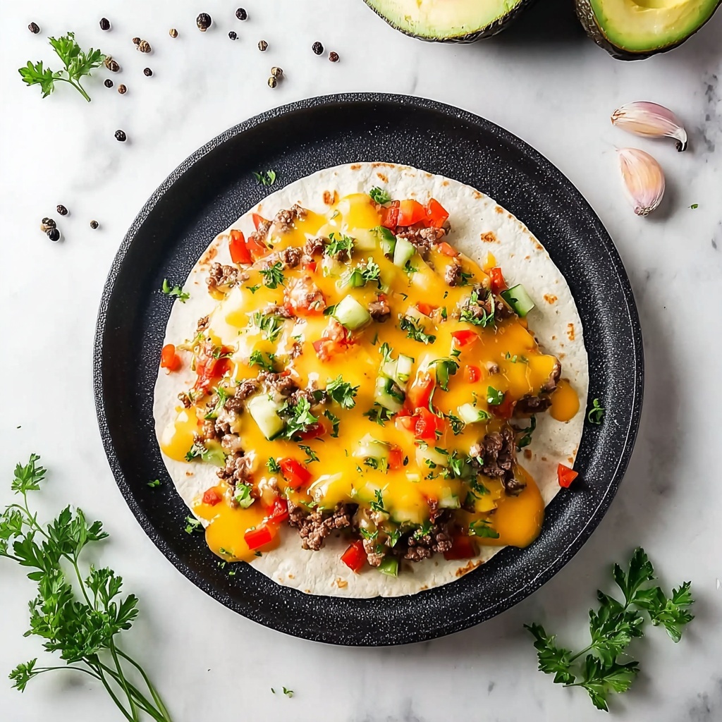 Smashed Cheeseburger Tacos Recipe - Recipe Image