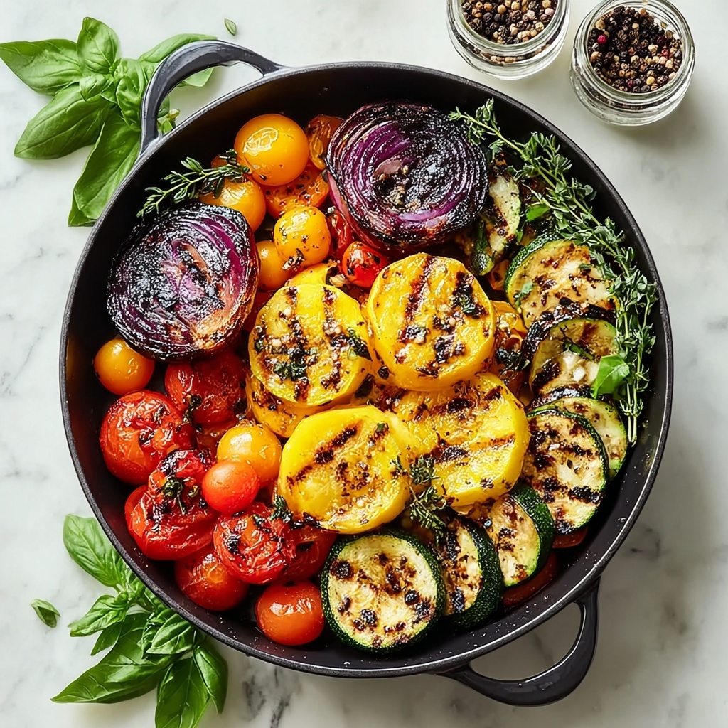 Grilled Vegetables with Herbs and Olive Oil Recipe - Recipe Image