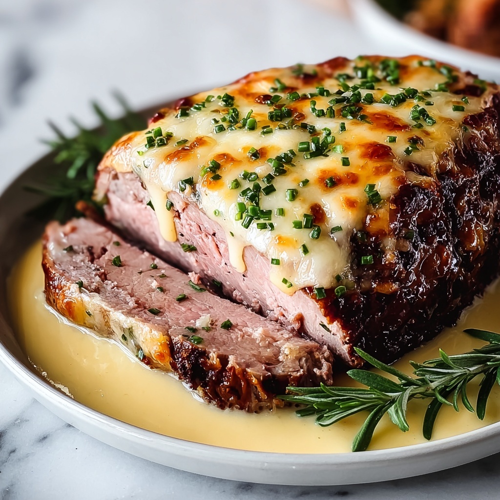 Easter Ham with Cheddar and Thyme Glaze Recipe - Recipe Image