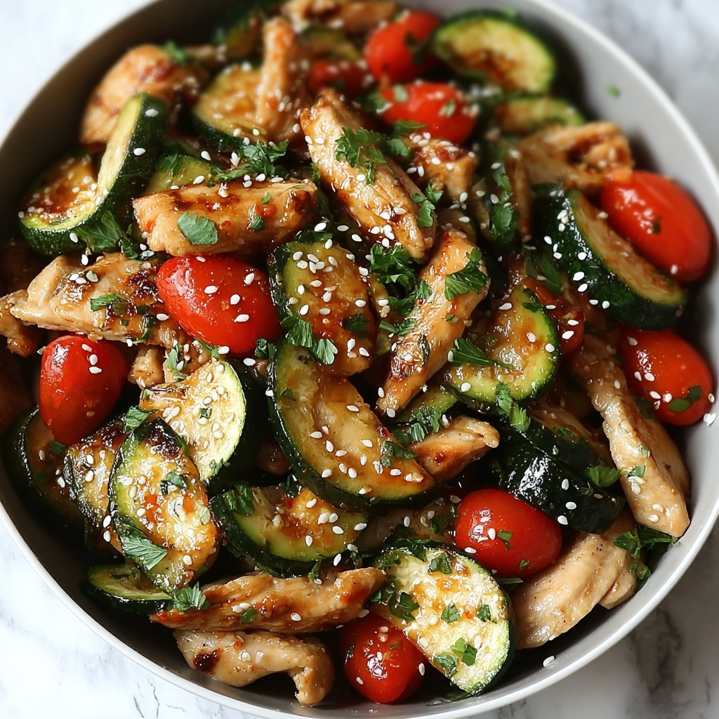 Zucchini Stir Fry Chicken Recipe - Recipe Image