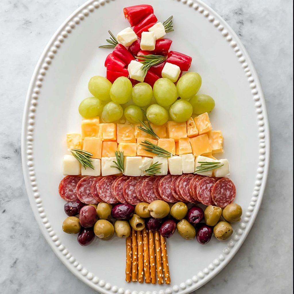 Christmas Tree Appetizer Platter Recipe - Recipe Image