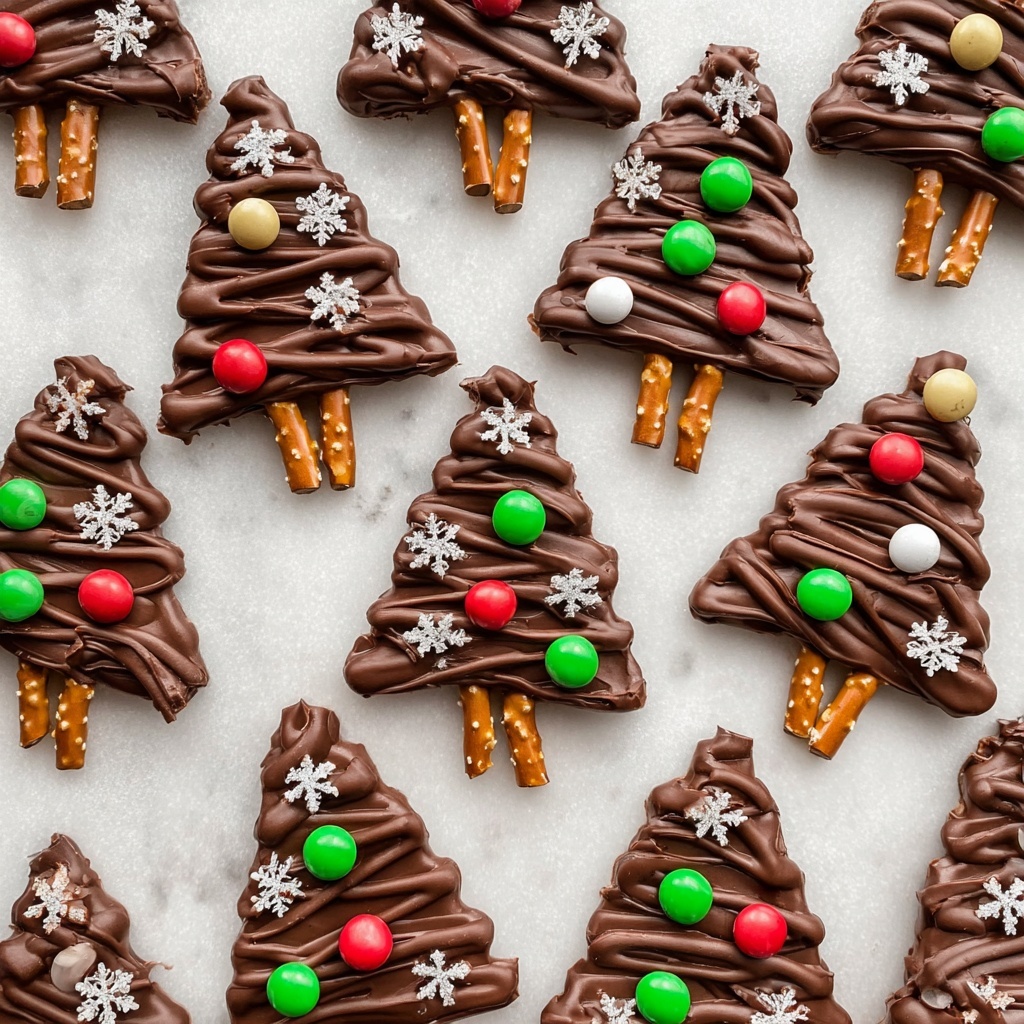 Dark Chocolate Christmas Trees Recipe - Recipe Image