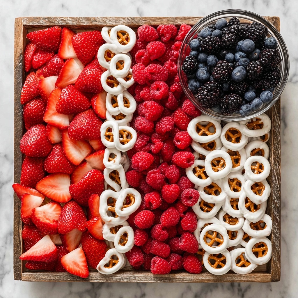 Flag Fruit Tray Recipe - Recipe Image