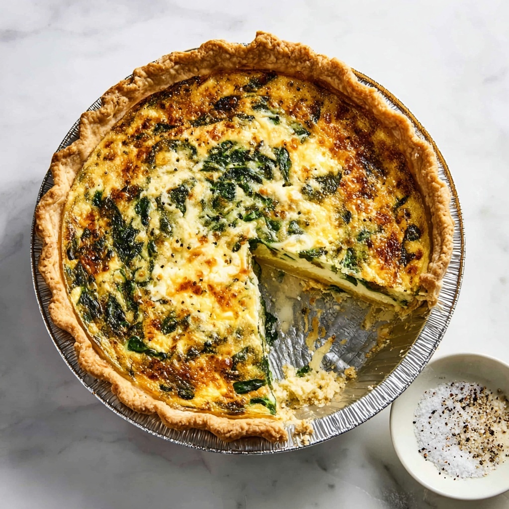 Duck Egg Spinach and Cheddar Quiche Recipe - Recipe Image