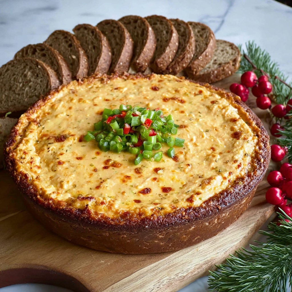 Savory Havarti and Sun-Dried Tomato Cheesecake Recipe - Recipe Image