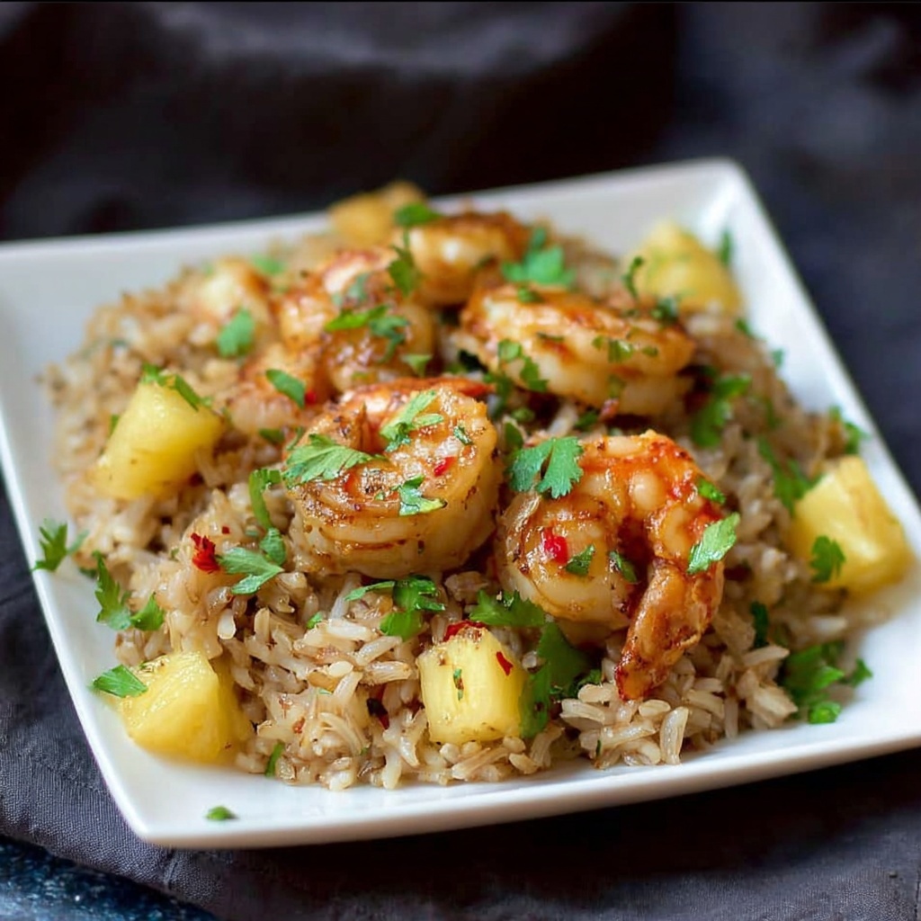 Easy Shrimp and Pineapple Fried Rice Recipe - Recipe Image