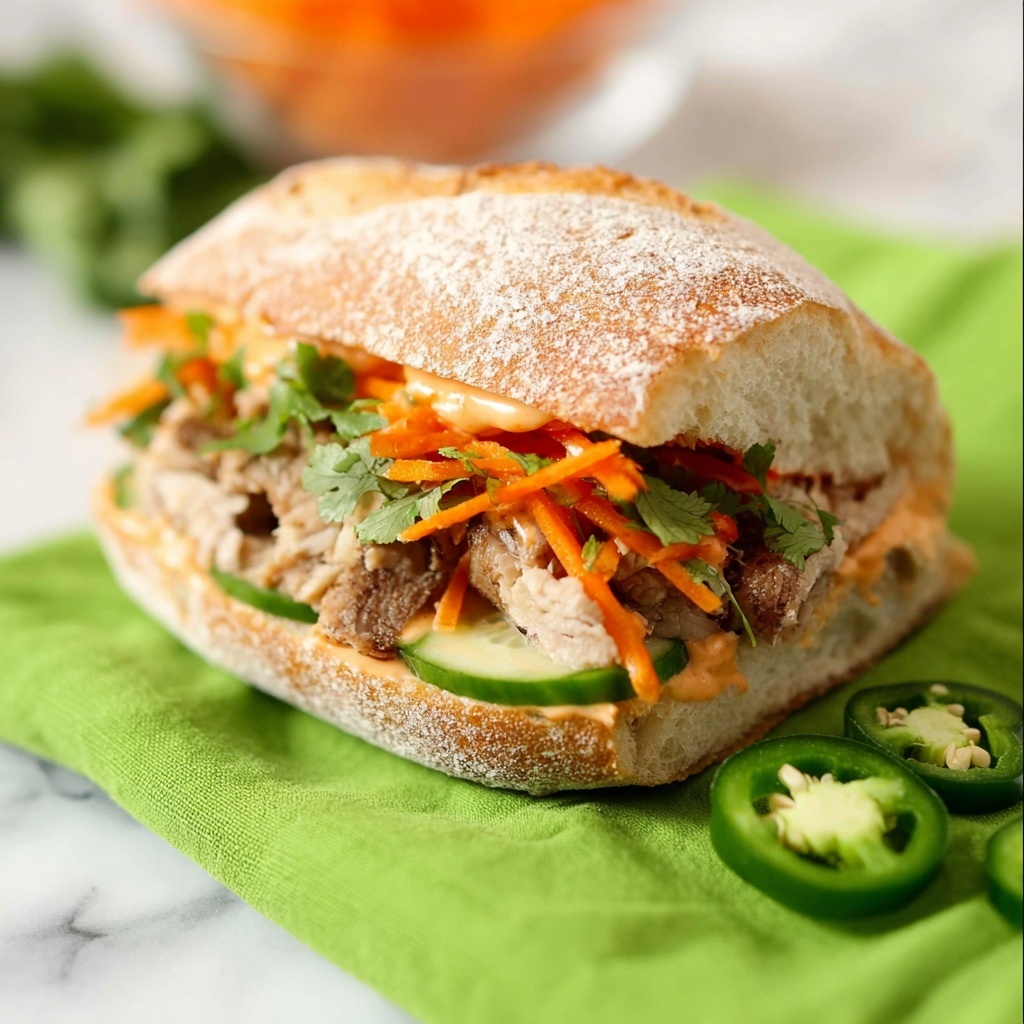 Leftover Turkey Asian Banh Mi Sandwich Recipe - Recipe Image