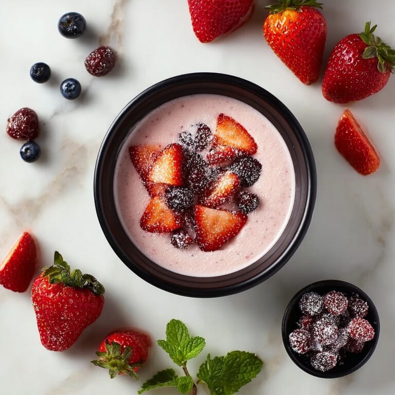 Strawberry Mousse with Fresh Strawberry Sauce Recipe