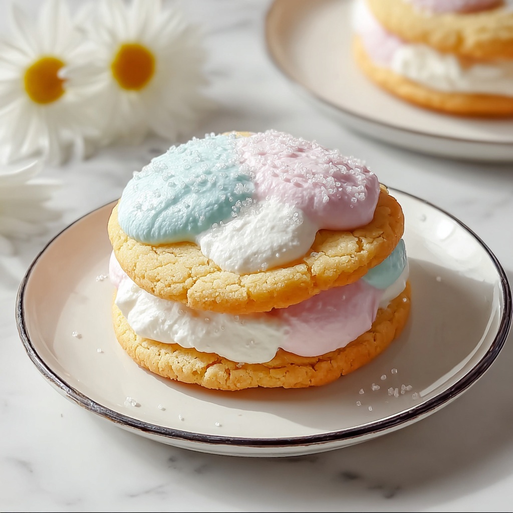 Pastel Sugar Cookie Sandwiches Recipe - Recipe Image