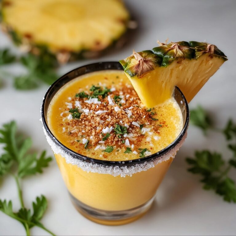 Hawaiian Margarita Cocktail with Pineapple & Coconut Recipe