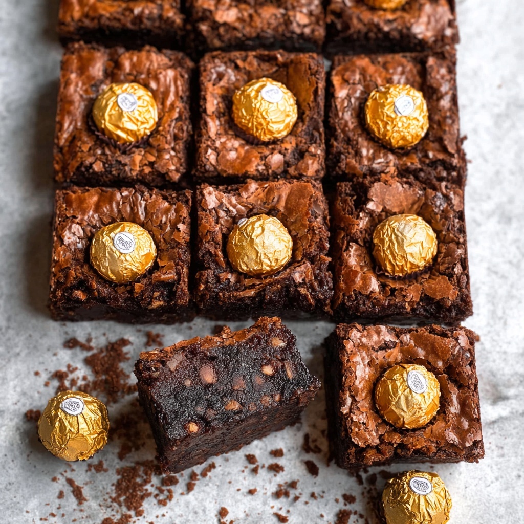 Ferrero Rocher Brownies Recipe - Recipe Image