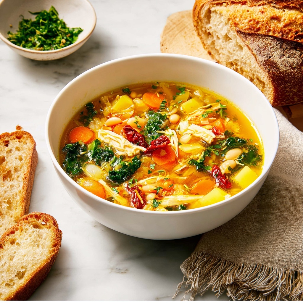 Tuscan Chicken Soup Recipe - Recipe Image
