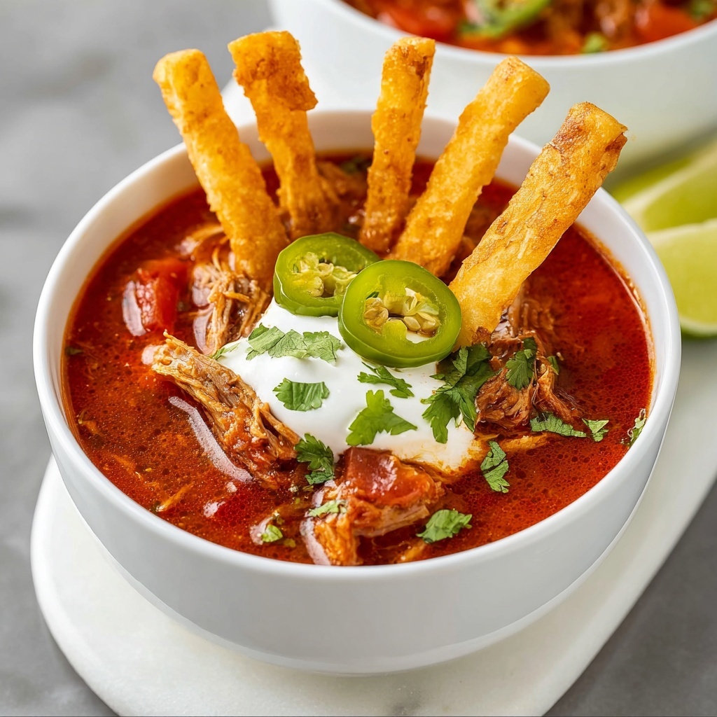 Healthy Chicken Tortilla Soup in Crock Pot Recipe - Recipe Image