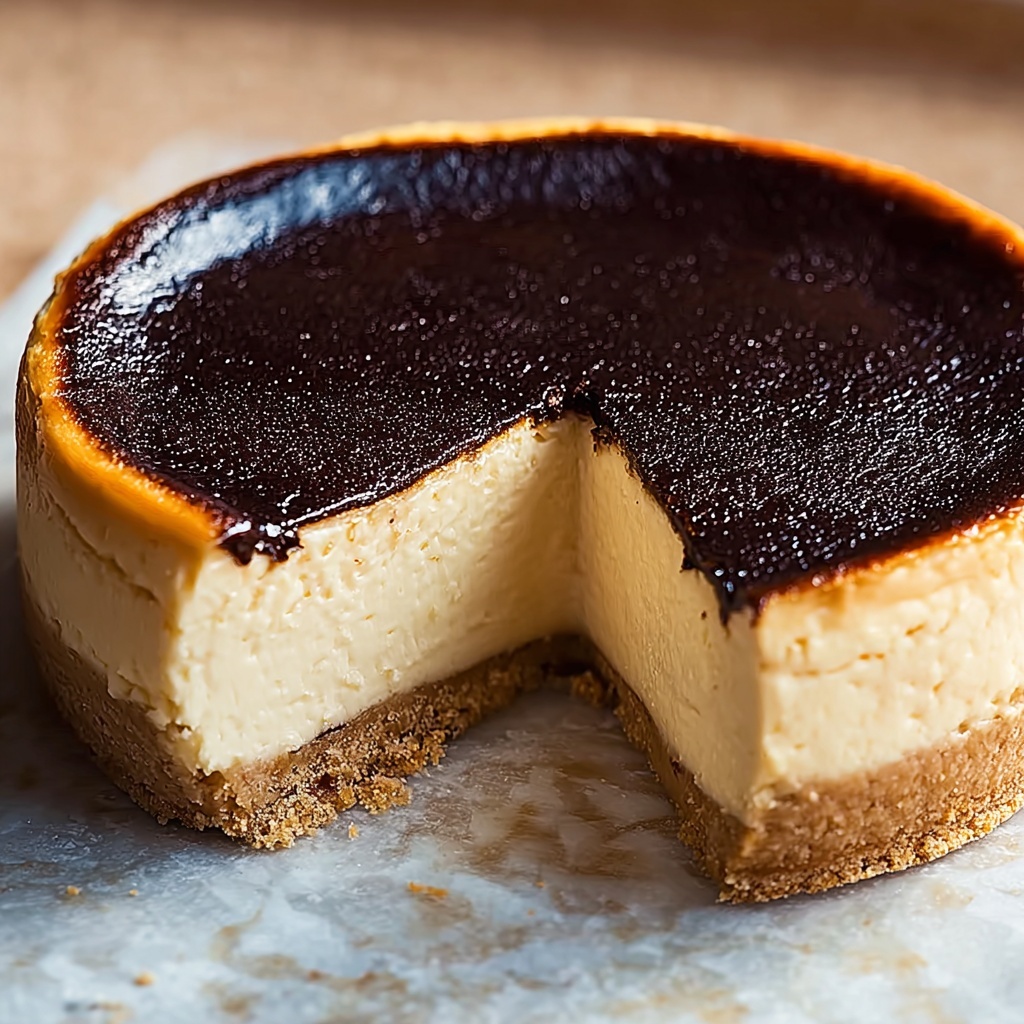 Basque Burnt Cheesecake Recipe - Recipe Image