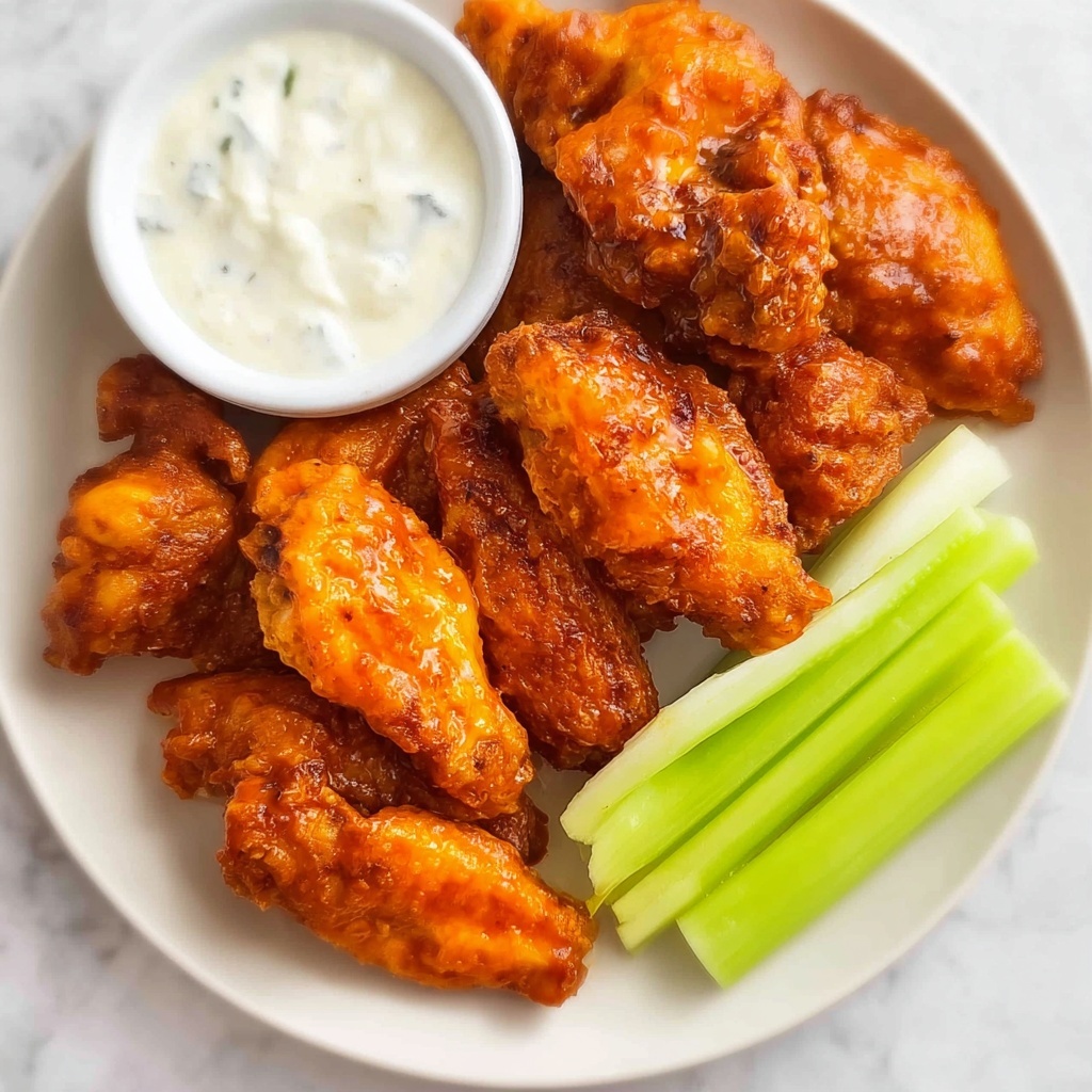 Crispy Oven-Baked Buffalo Wings Recipe - Recipe Image