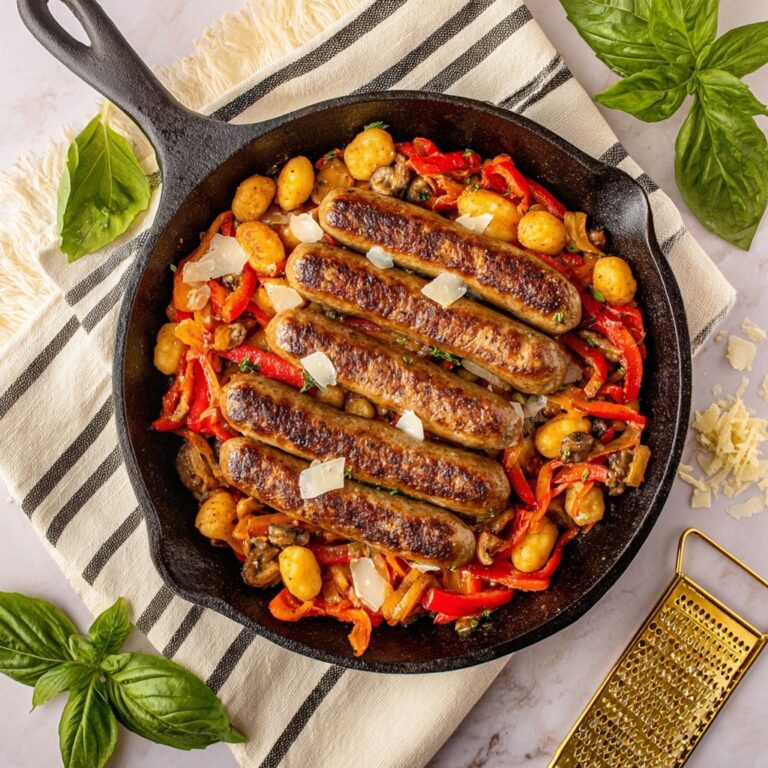 Gnocchi with Sausage, Peppers, and Tomato Sauce Recipe