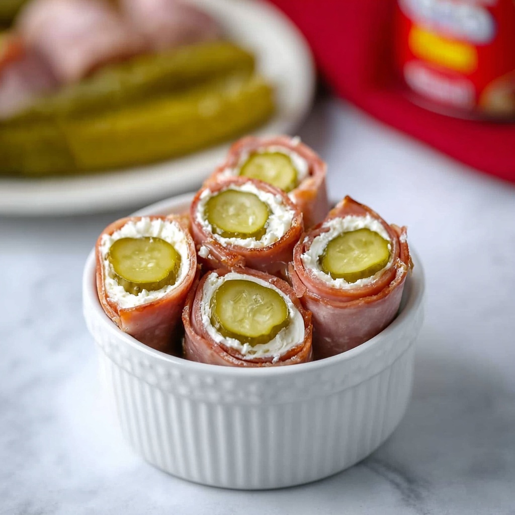 Dried Beef Pickle Roll Ups Recipe - Recipe Image