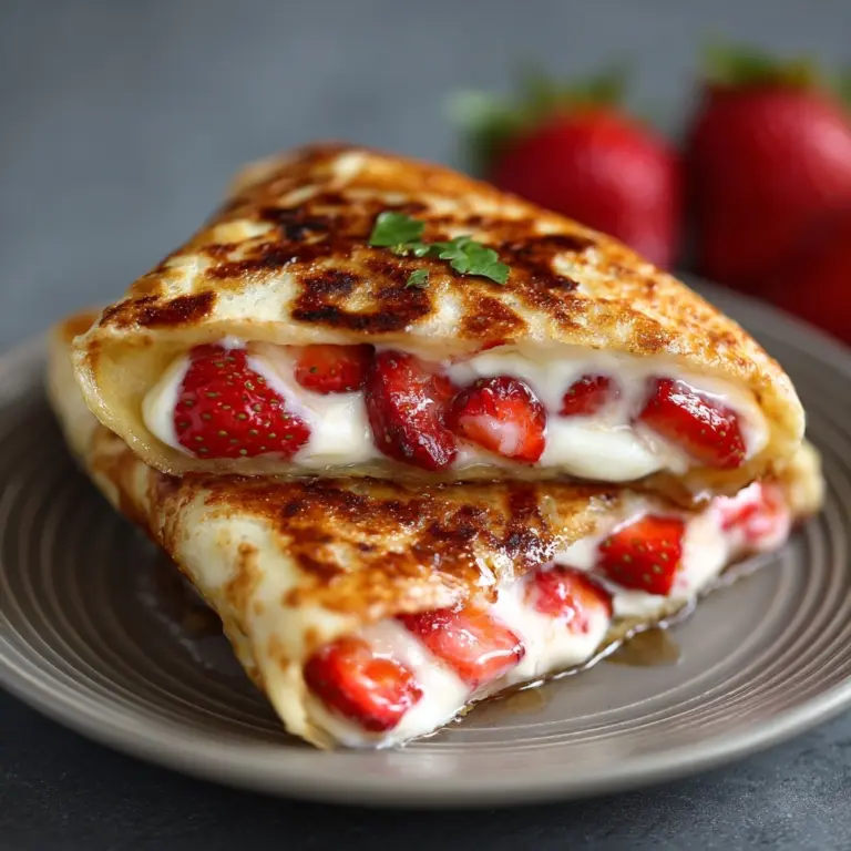 Strawberry Cheesecake Quesadillas Recipe
