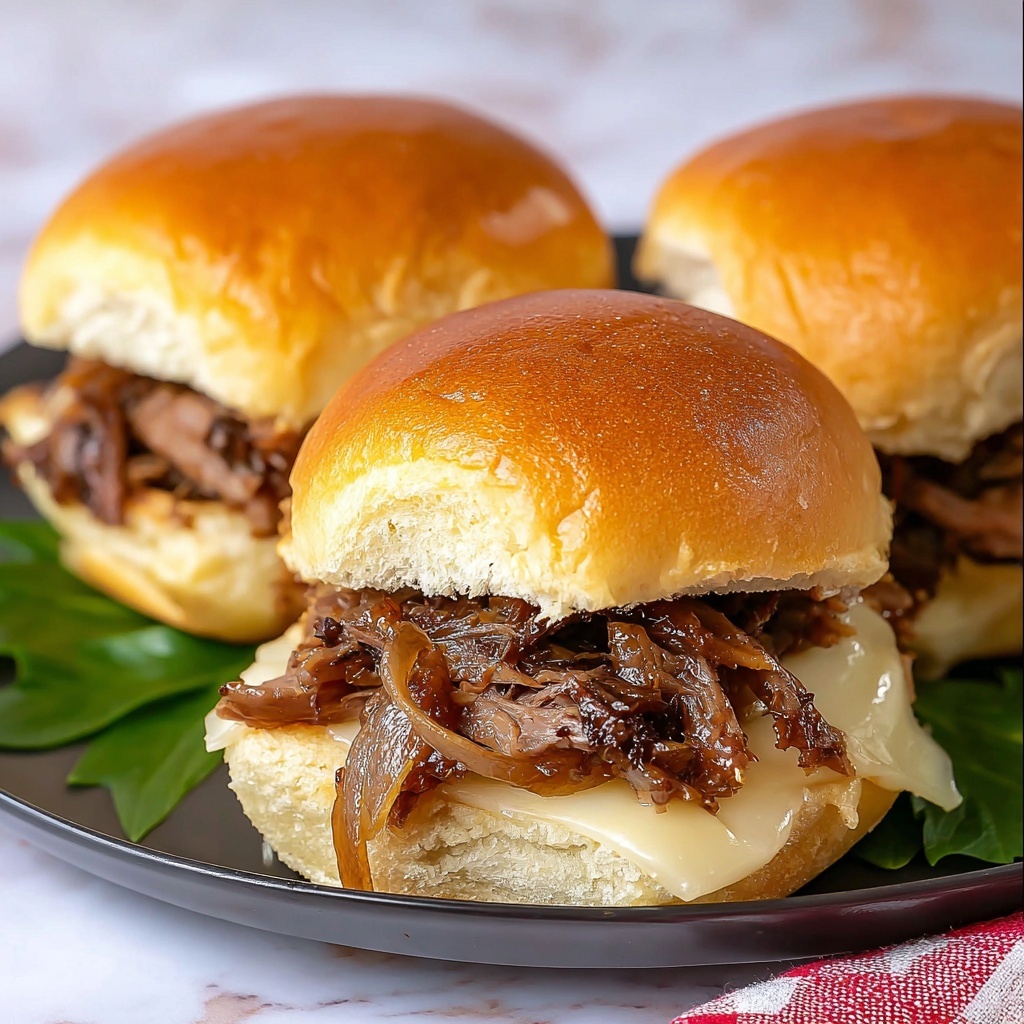 Philly Cheesesteak Sliders Recipe - Recipe Image