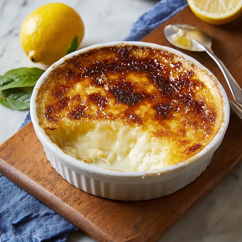 Baked Lemon Pudding Recipe - Recipe Image