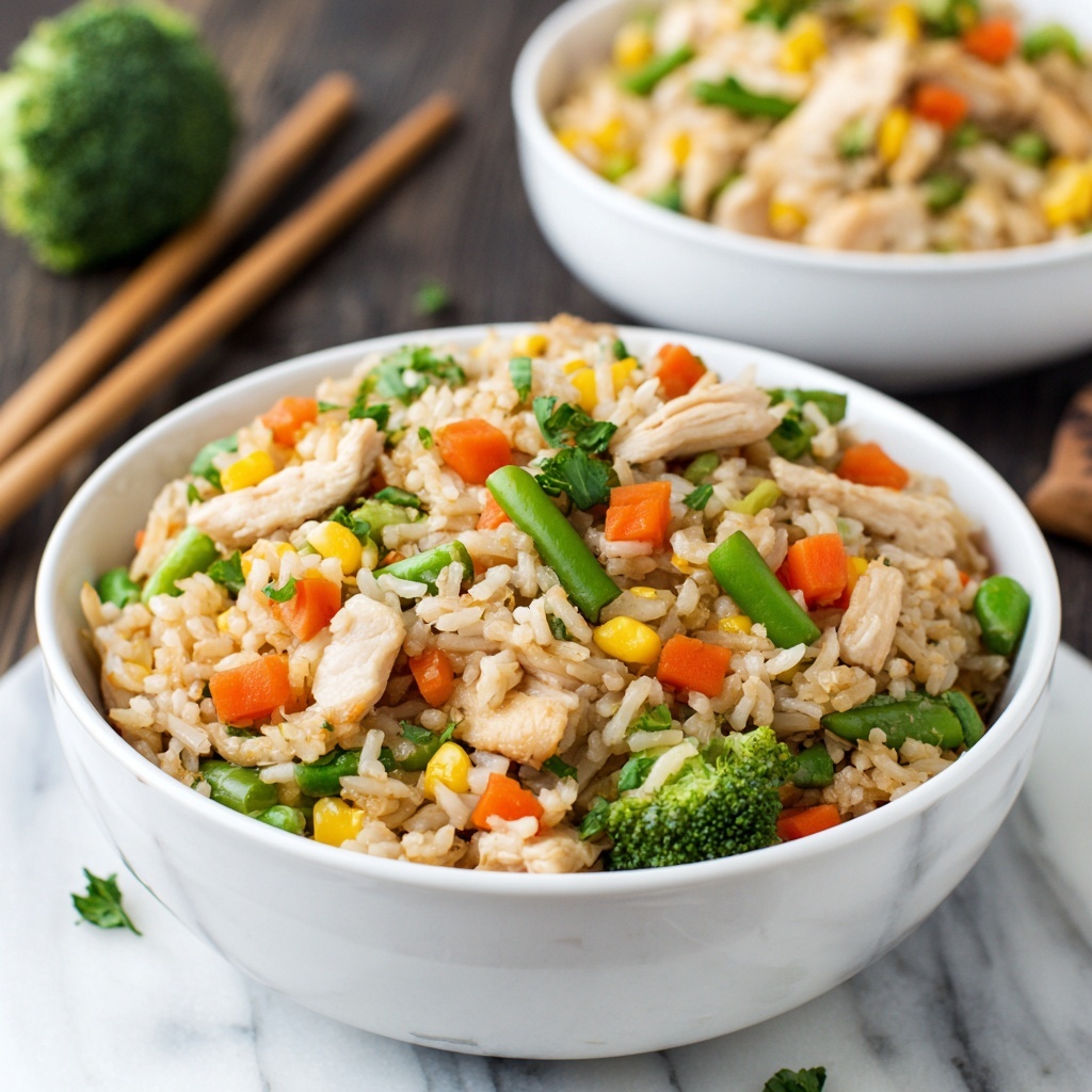 Chicken and Vegetable Fried Rice Recipe - Recipe Image