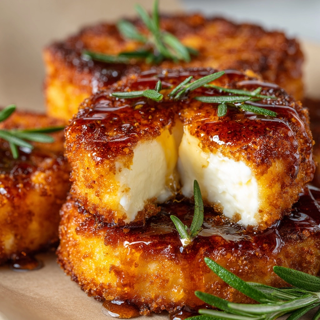 Fried Goat Cheese Balls with Spicy Sage Honey Recipe - Recipe Image