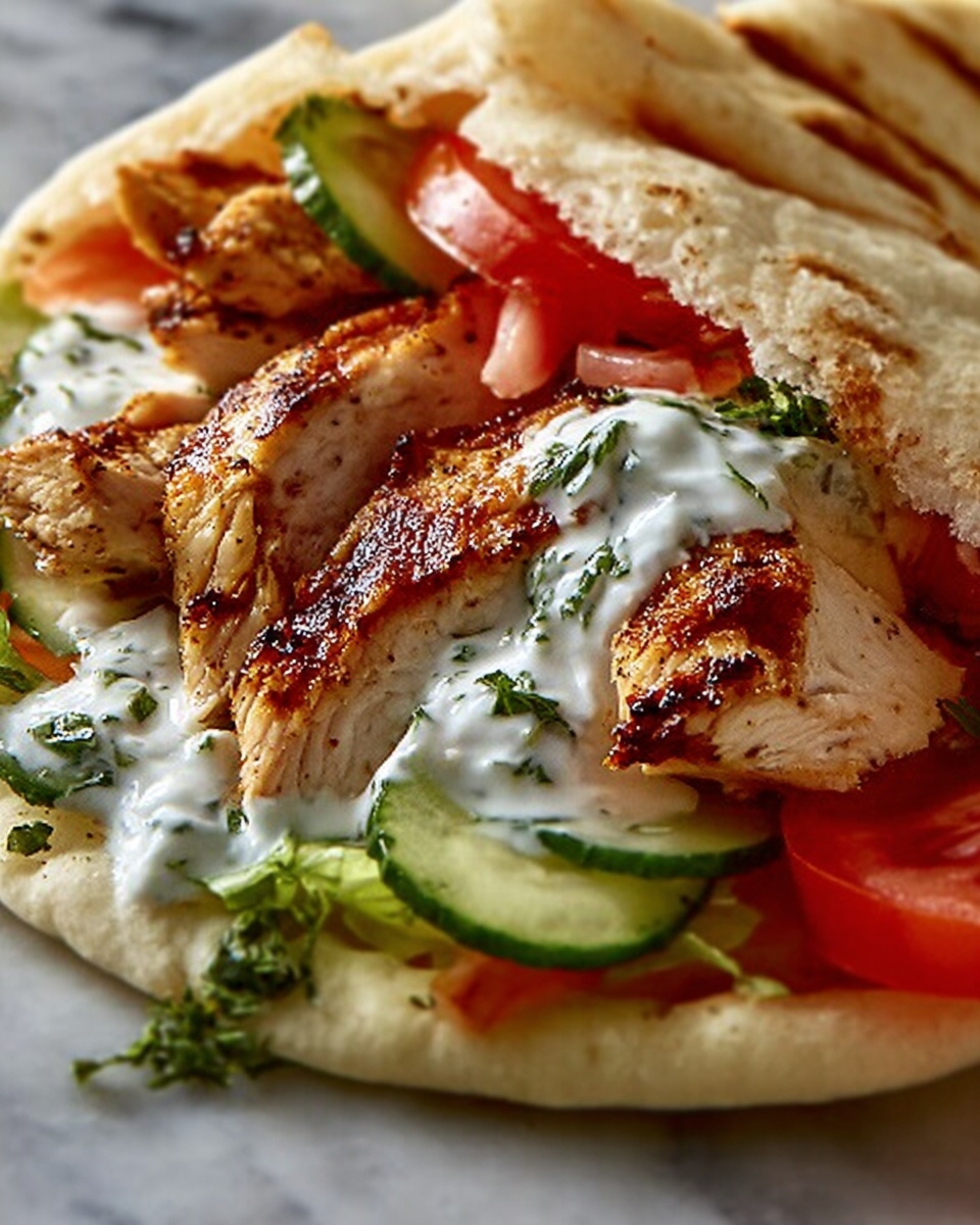 Authentic Greek Chicken Gyros Recipe - Recipe Image