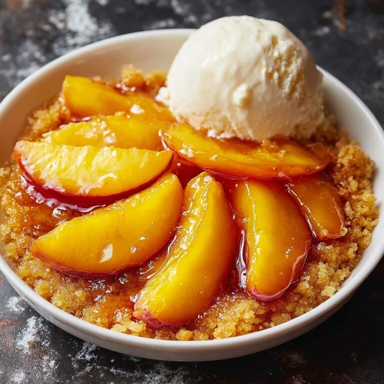 Brown Sugar Peach Cobbler Recipe