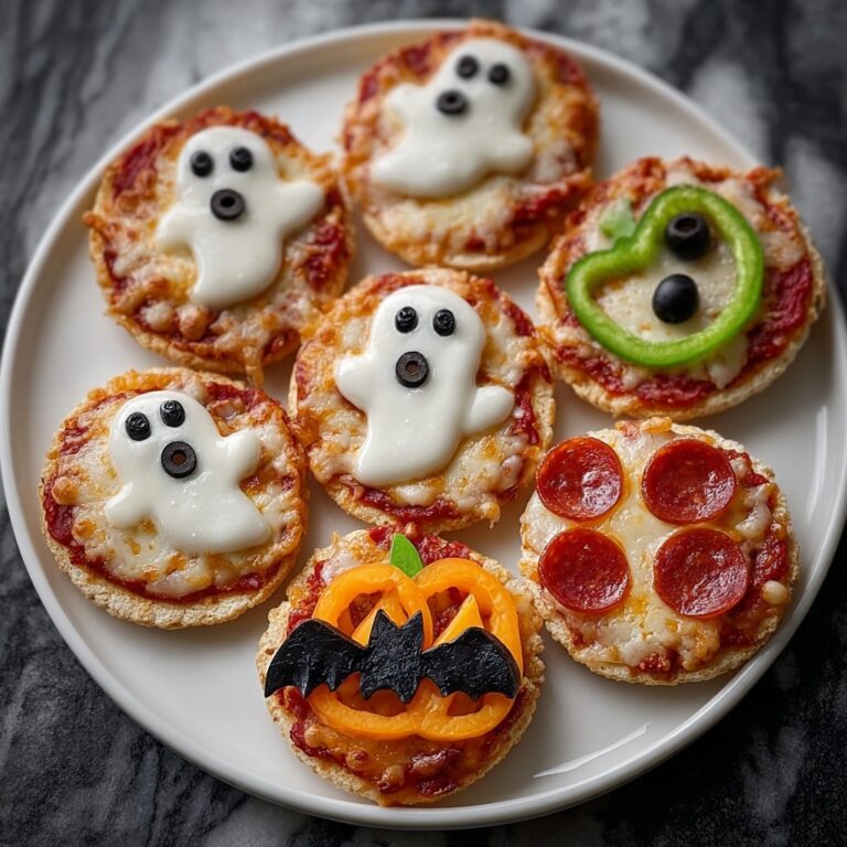 Halloween Mini Pizzas Recipe