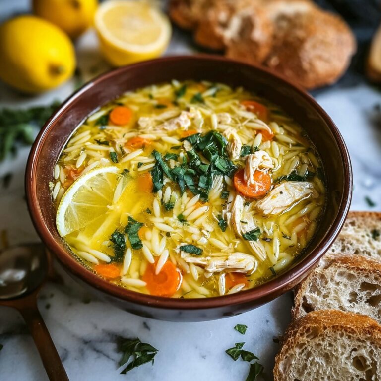 Lemon Chicken Orzo Soup Recipe