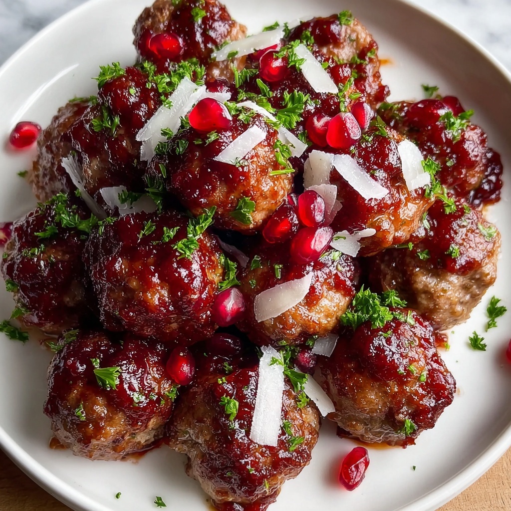 Christmas Cranberry Meatballs Recipe - Recipe Image